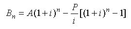 n = -log(1-iA/P)  / log(1+i)